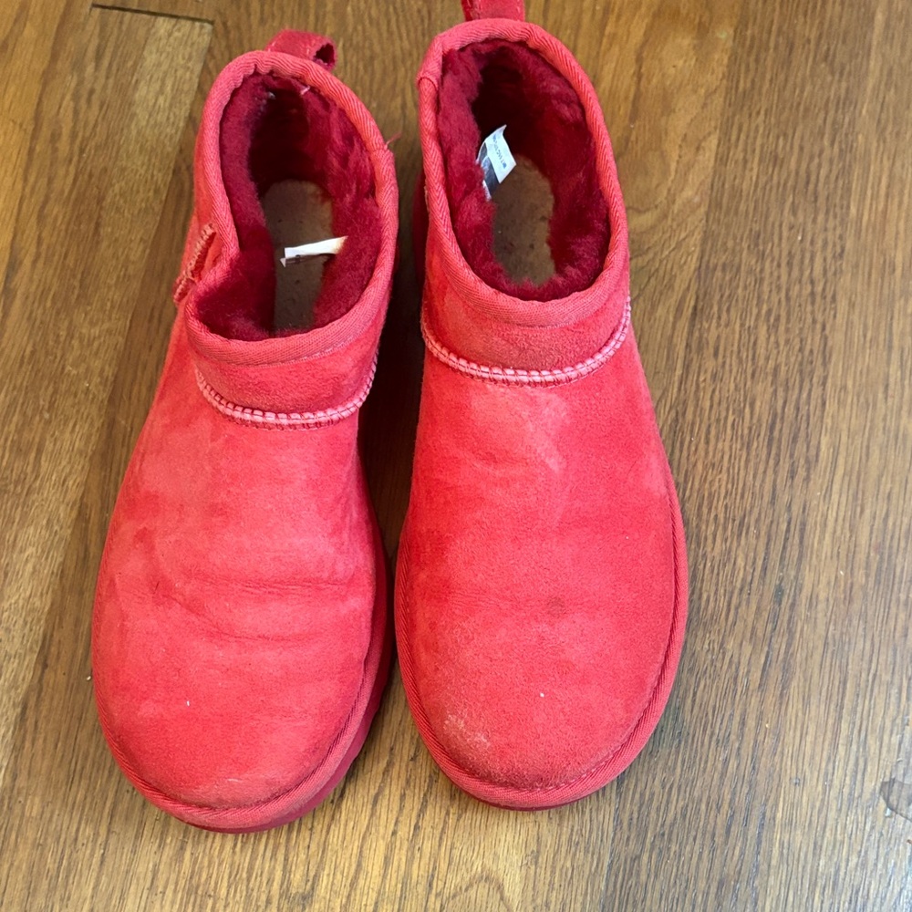Red UGG Ankle Boots